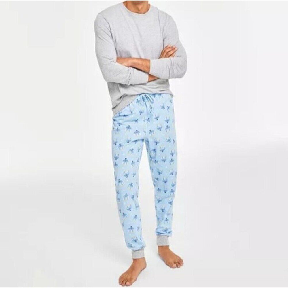 Macy's Small Mens Hanukkah Menorah Pajama Pants Family PJs Cozy Lounge New S